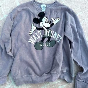 Disney Mickey Purple Fade Crewneck